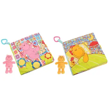 

Baby Crib Cartoon Animal Cloth Book Newborn Stroller Hanging Books Educate Toys