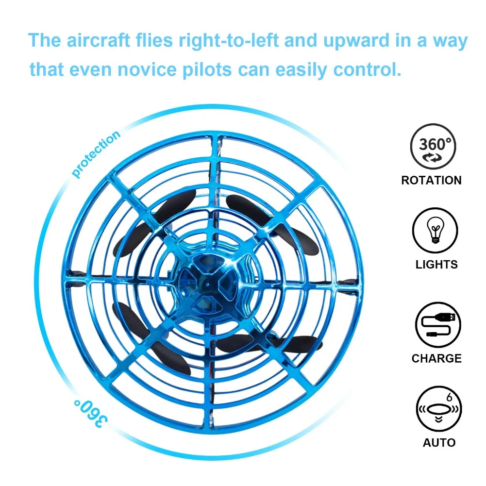 Ручные Дроны для детей, мини индукционный четырехосный самолет, Радиоуправляемый вертолет, UFOs, летающий шар, инфракрасный луч управления, детские игрушки