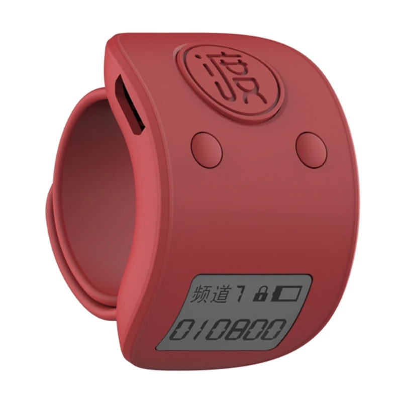 Hand Tally Counter Electronic Counter Mini Digital LCD Electronic Finger Ring Hand Tally Counter 9 Digit Prayer Rechargeable Counters Clicker