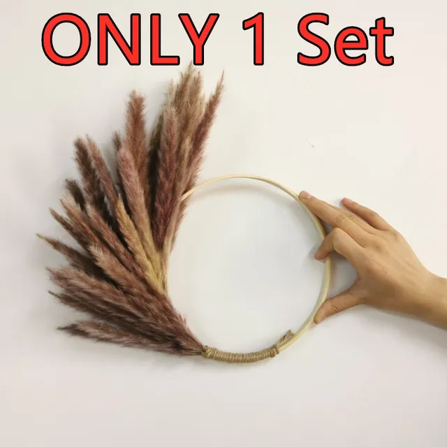 15Pcs Dried Reed Flower Arrangement Natural Pampas Grass For  Modern Home Decoration Party Backdrops Wedding Supplies as chart
