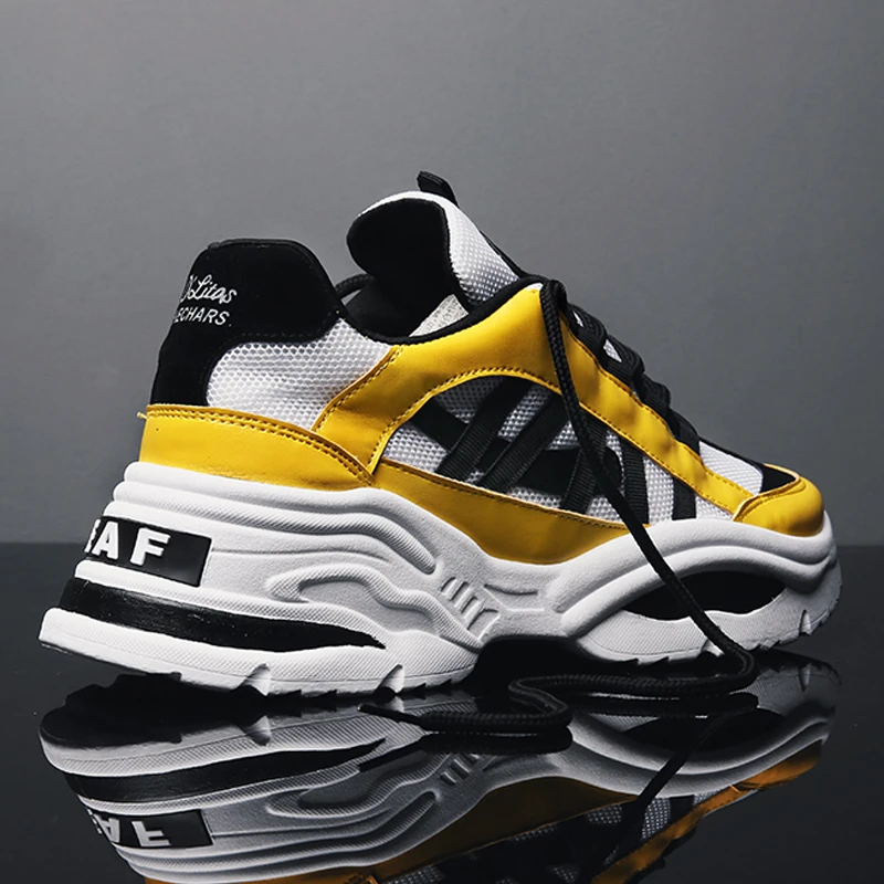 Mens yellow and black shoes Clearance
