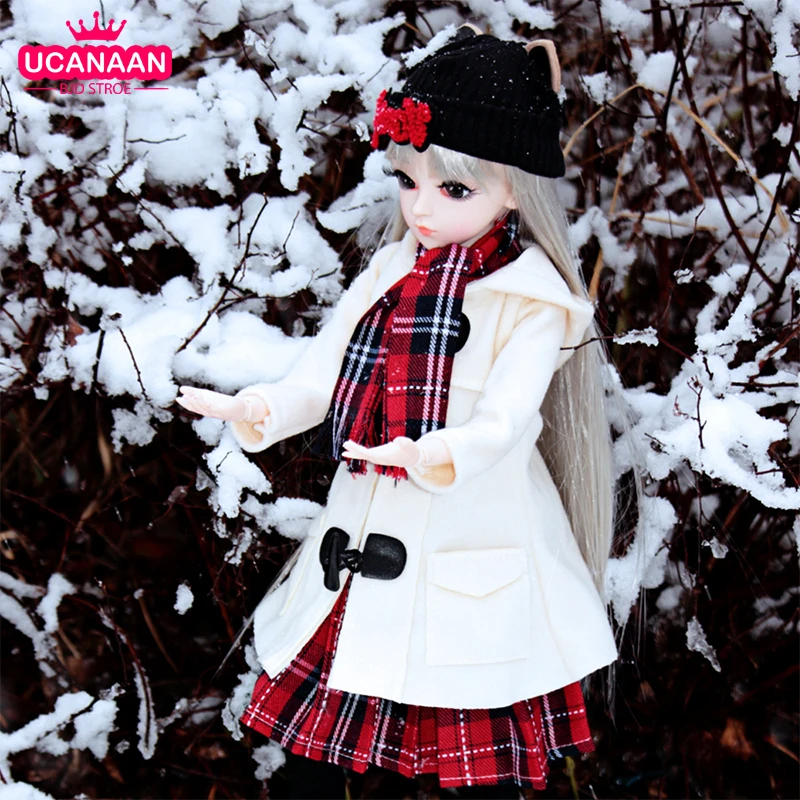 UCanaan/1/3 BJD кукла 60 см 18 дюймов мяч шарнирные SD куклы с Полный комплект одежды мода девушки одеваются игрушки