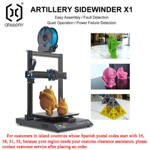 Artillery-Kit de impresora 3D Sidewinder X1, SW-X1 de alta precisión, gran tamaño, 300x300x400mm, doble eje Z, pantalla táctil TFT