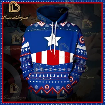 

The Avengers Sweatshirts Superhero Hoodie Jackets Men Women Top Coat Cosplay Costumes