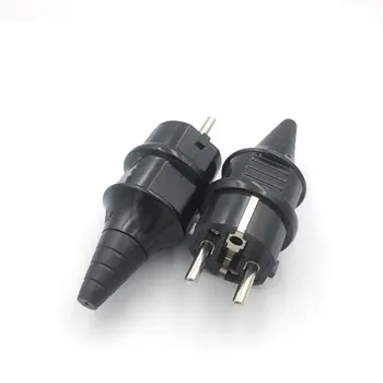 

EU Waterproof IP54 Industrial Electrical Power French Type E Rewireable Plug Male Socket Outlet Adaptor