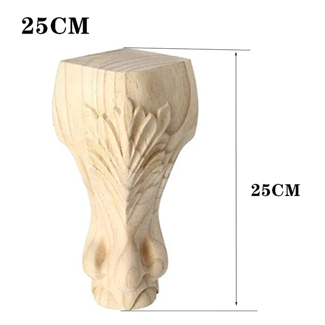10-25cm Solid Wood Sofa Feet European Style Carving Furniture Replacement Feet Wooden furniture feet for cabinet, table, stool 25cm