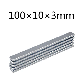 

5/10/20pcs N35 Block magnet 100x10x3 mm Rectangle Strong NdFeB BAR Neodymium Permanent Magnets Rare Earth Magnets100*10*3mm