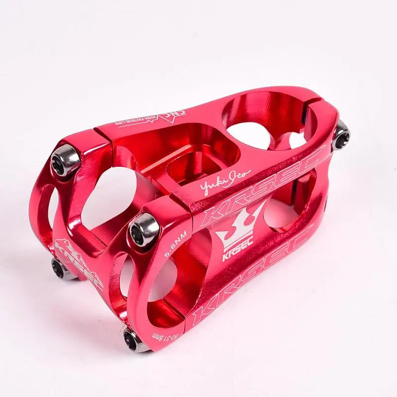 Bike Stem KRSEC 31.8*28.6*50mm MountainBike Cycling Aluminium Alloy CNC Bicycle Stem MTB Cross Country Road Bike Accessories