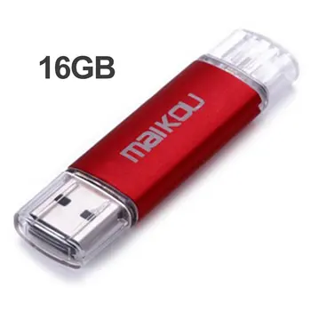 

Small Size 16G Mobile OTG USB Flash Drive USB2.0 Micro Pen Drive Memory Stick U Disk for Android Smartphones