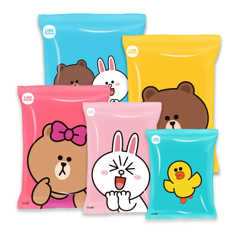 

Vacuum Compression Bag Home Organizer Little Brown Bear Printing Foldable Clothes Compressed travel Saving Space Bags Package