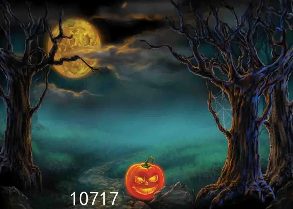 

SHENGYONGBAO Vinyl Custom Photography Backdrops Prop Halloween Eve Halloween Theme Photo Studio Background WS-5501