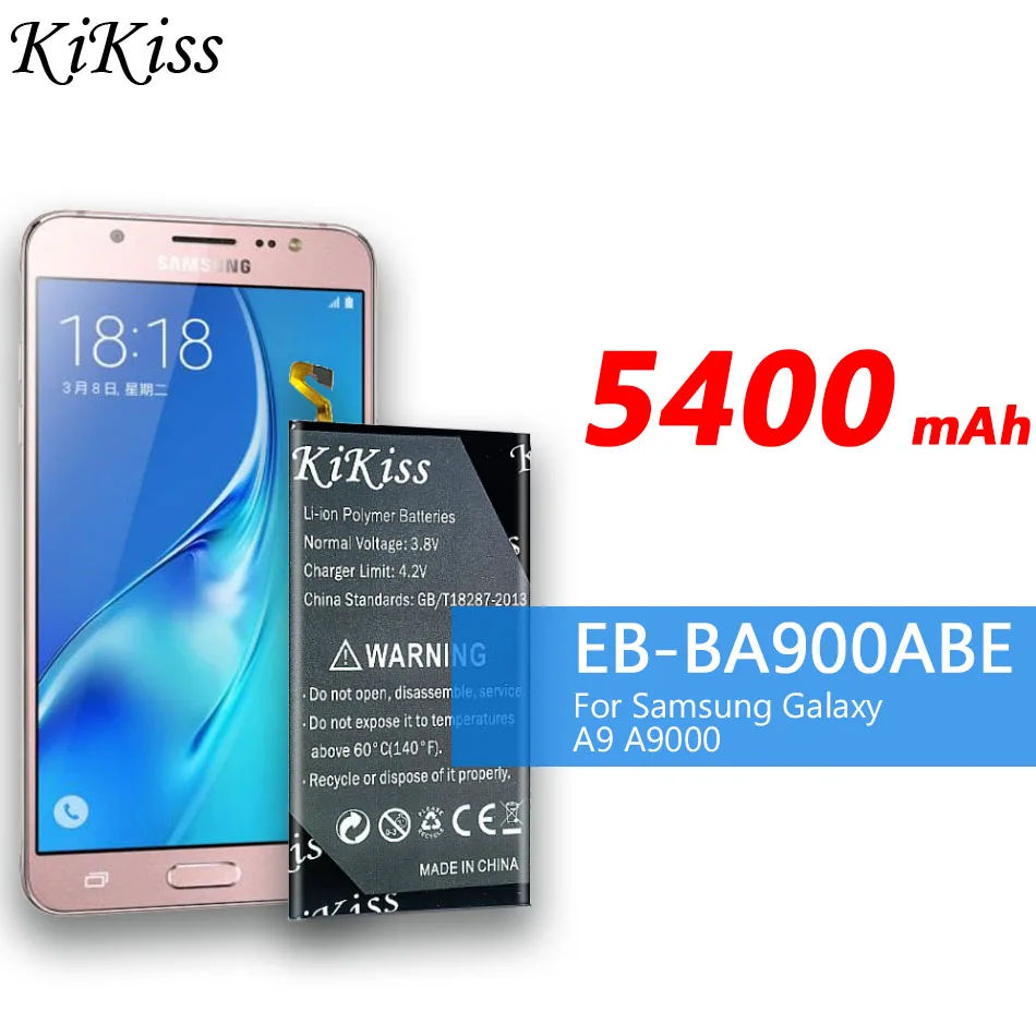 Мощный аккумулятор 5400 мАч EB-BA900ABE для Samsung Galaxy A9 A900 A9000 SM-A9000 полная емкость