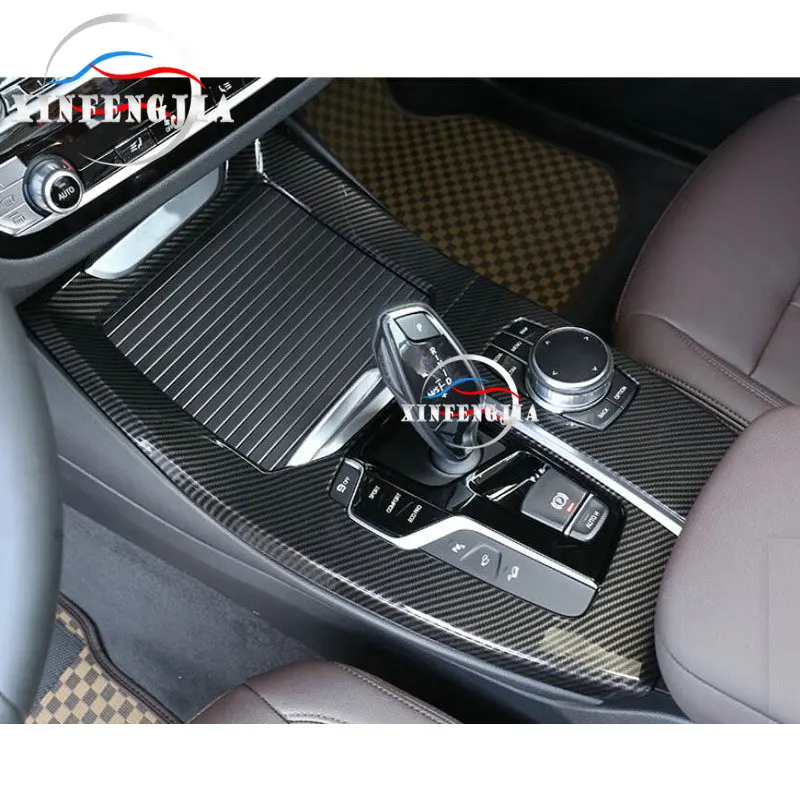 Для BMW X3 G01 18-19X4 G02 углеродное волокно цветная шестеренка сдвижная панель Крышка отделка