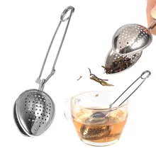 Ситечко для заваривания чая с ручкой, ситечко для заварки чая из нержавеющей стали, кухонный фильтр для кофе, трав, специй, кухонный инструмент