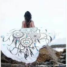 AliExpress Ebay, Amazon Горячая Европа и Америка круг кистями пляжная прокладка праздник Защита от солнца шаль обертывание юбка