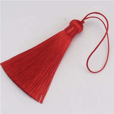 8cm Silk Tassel Pendant Accessories for Jewelry Making Satin Tassel Fringe Trim DIY Earrings Handmade Crafts Findings