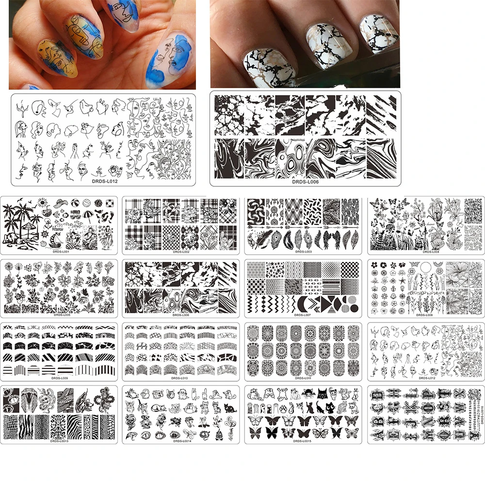 Amazon.com: Whats Up Nails - Love Letters Nail Stencils Stickers Vinyls for  Nail Art Design (1 Sheet, 20 Stencils) : Beauty & Personal Care