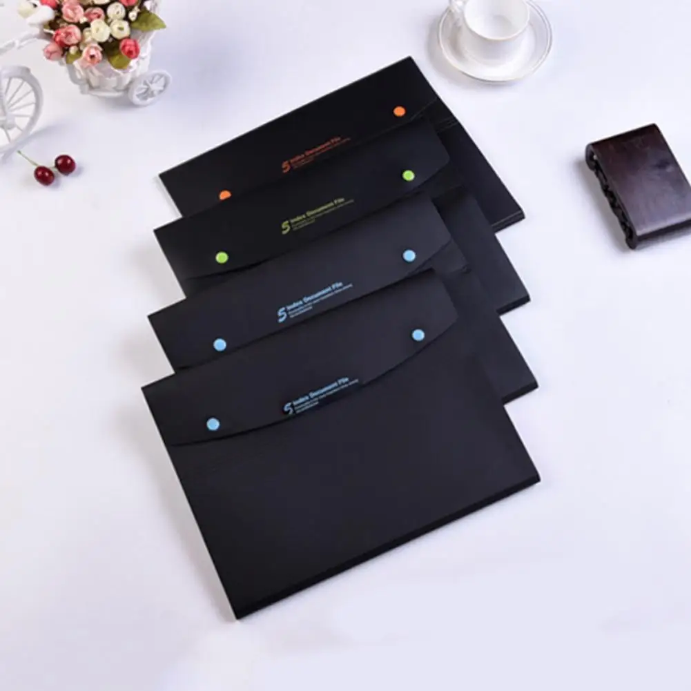 

A4 Multi-layer Folder Student Organ File Plastic Paper Data Bag Filing Products Expandable Documents Bag File Folder Organizer