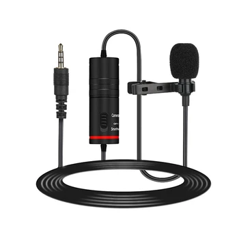 

Lavalier Microphone Lapel Condenser Mic Omnidirectional Noise Canceling for Camera and Phone