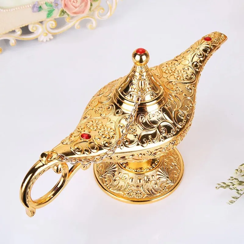 Aladin Lamp Traditional Hollow Out Fairy Tale Magic Aladin Wishing Genie Lamp Tea Pot Retro Home Decor Accessories M4215 Aladin Lamp Traditional Hollow Out Fairy Tale Magic Aladin Wishing Genie Lamp Tea Pot Retro Home Decor Accessories M4215