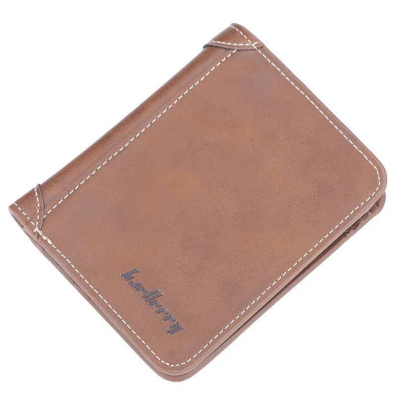 Vertical Brown Сумка для денег для мужчин кошелек мужской кошелек кредитный держатель для карт короткий Vallet Partmone Small Walet Portofele Penezenka Coughs Brieftasche - Цвет: Vertical Brown