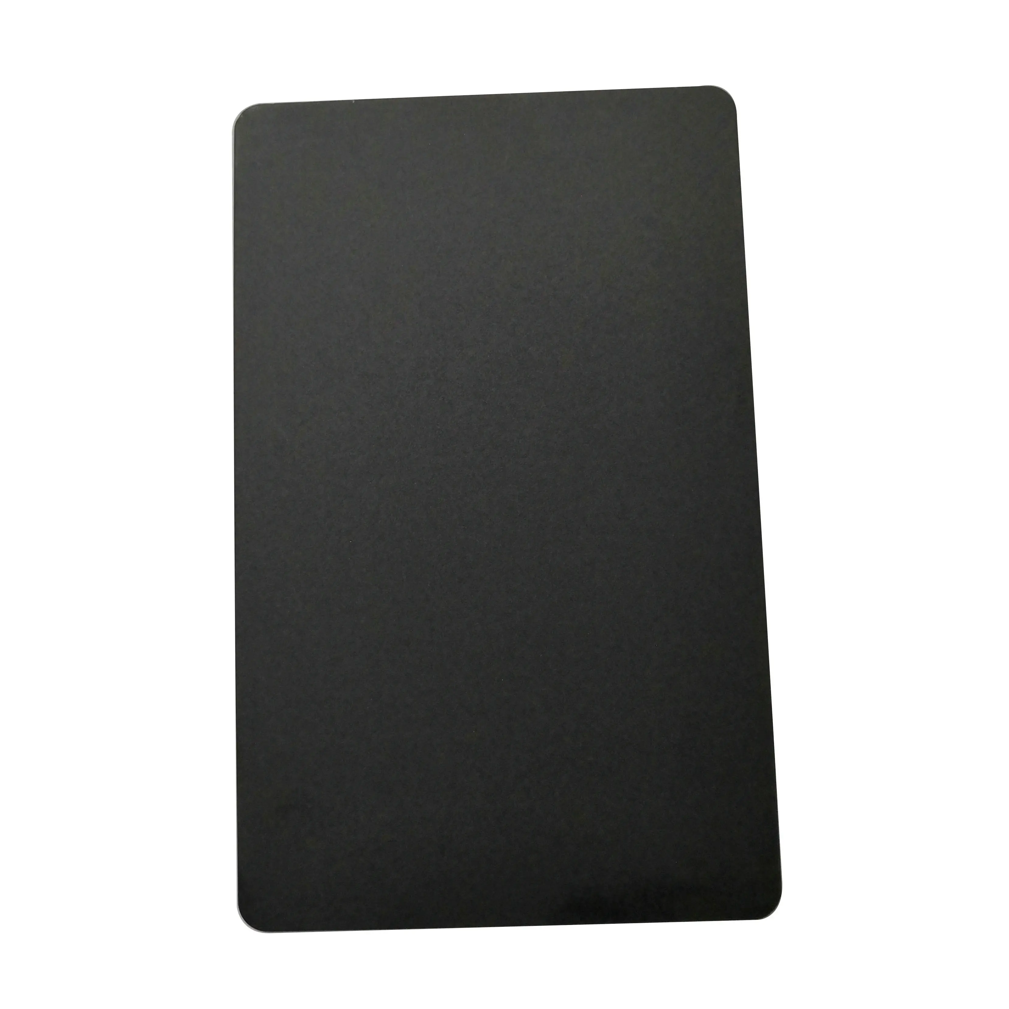 Blank Black Anodized Aluminum Metal Nameplate Namecard Business Metallic Membership Card For Lasering Engraving DIY Gift Cards