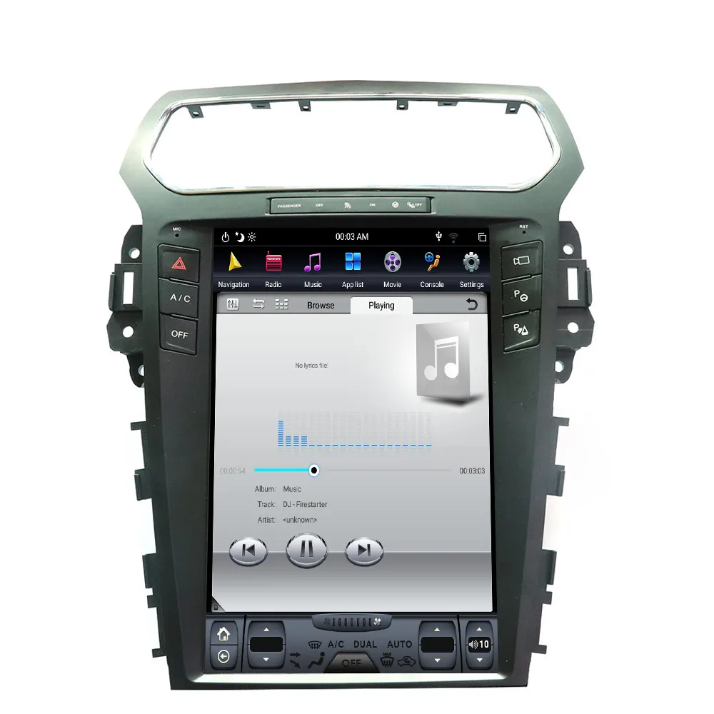 Android 9,0 Tesla стиль 12," вертикальный экран Автомобильный gps навигатор для Ford Explorer 2011- головное устройство мультимедиа радио плеер