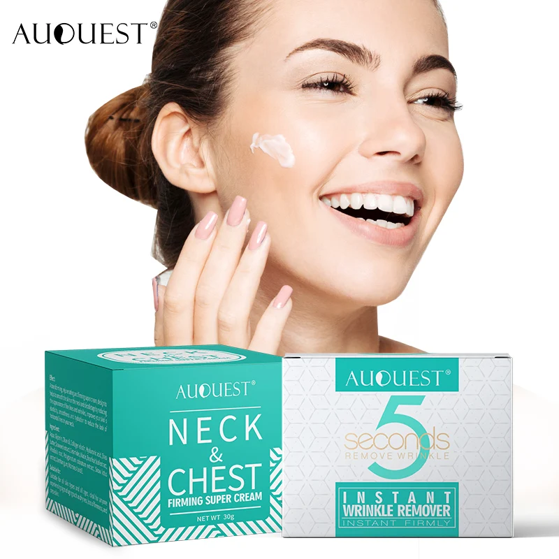 AuQuest 5 Seconds Wrinkle Remover Face & Neck Firming Cream Skin Lifting Dark Spot Removal Cream Woman Beauty Skin Care Products