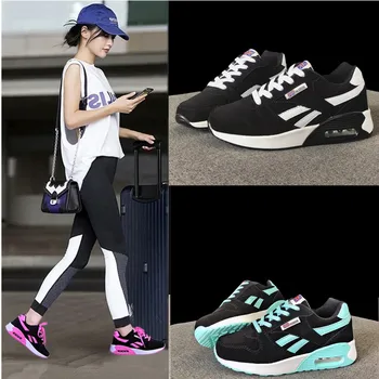 

Women Air Cushion Sneakers Sports Running Shoes Thick Bottom Platform Shoes