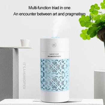

Mini Car Humidifier Fogger Mist Diffuser USB Ultrasonic Diffuser Diffuser Fog Maker With Led Light Mute Two Modes 250ml New