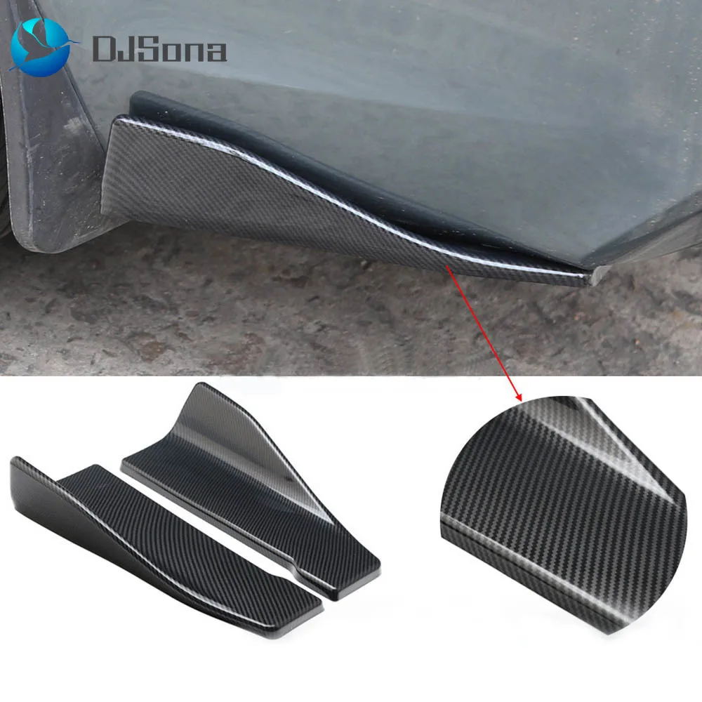 

2PCS Universal Car Bumper Spoiler Rear Lip Angle Splitter Winglet Wings Auto Anti-crash modified Car Body Side Skirt Oc11
