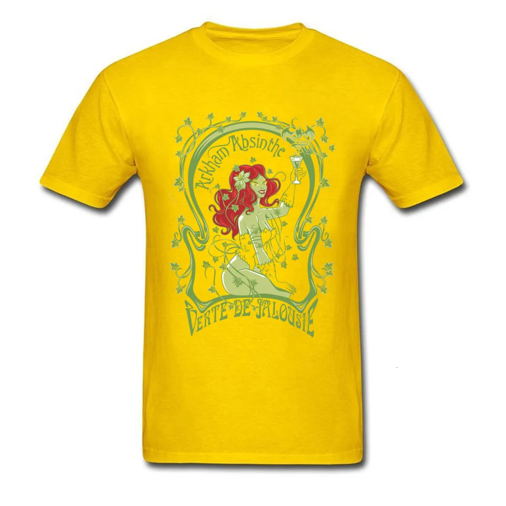 Yellow Midnite star Arkham Absinthe для мужчин, черная футболка, женские топы, футболки, ведьма, летняя футболка, мультяшный принт, хлопковая одежда, сексуальная - Цвет: Yellow
