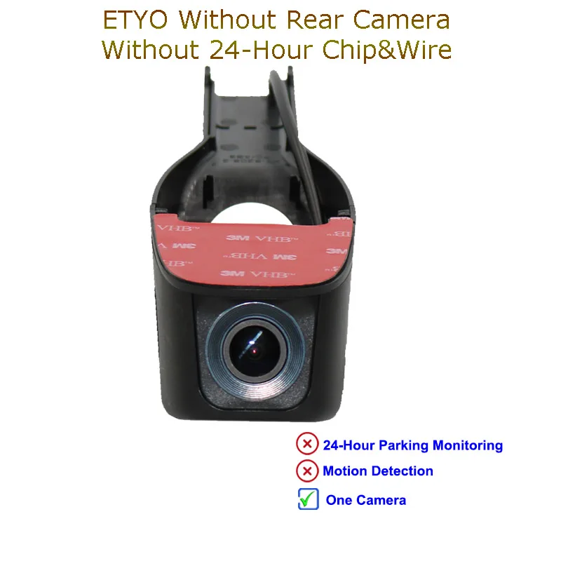 Jabriel 1080P Скрытая Wi-Fi приборная камера, автомобильная камера, Автомобильный видеорегистратор 24 H, видеорегистратор для toyota corolla rav4 avensis t25 yaris chr auris - Название цвета: ETY One Camera