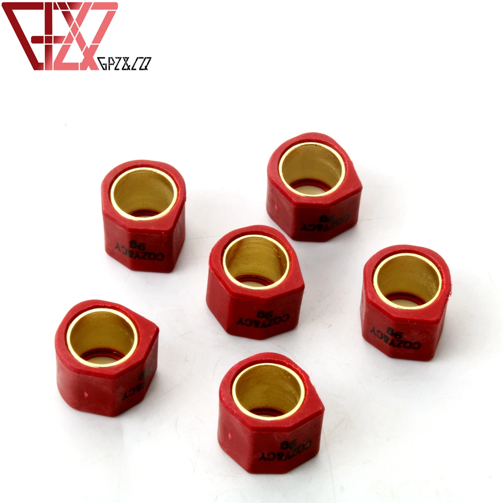 6pc Performance Variator Roller Weights 9gram 11gram 13gram 15gram 20x17mm For Suzuki Sixteen Burgman 150cc Epicuro 125cc