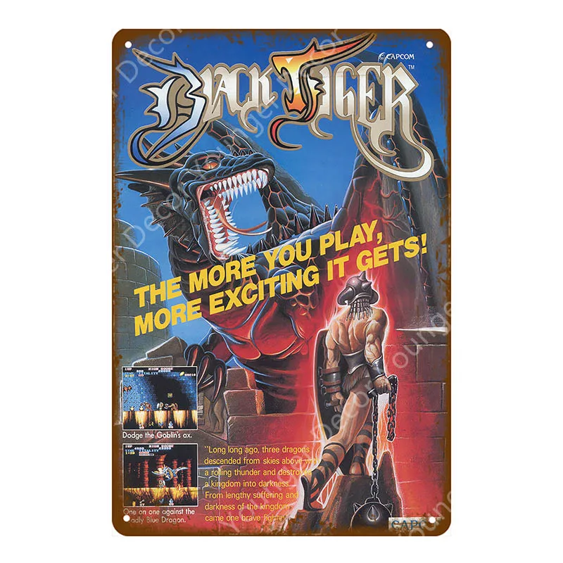 Кино, комикс, видео игра, Yoys Poster Play Gaming, металлические знаки, геймерская наклейка на стену для паба, бара, клуба, домашний декор, мультяшная доска, YI-162 - Цвет: YD8101BI