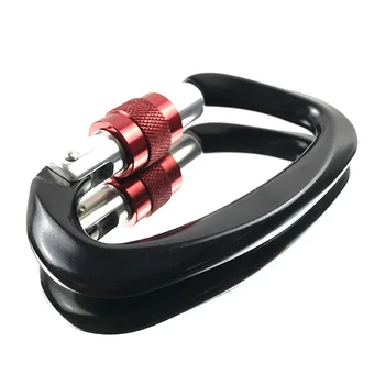 

Professional Climbing Carabiners 25KN D Shape Climbing Buckle Lock Safety Lock Outdoor Climbing Equipment Accessories