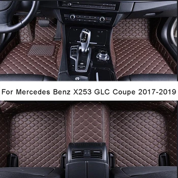 

Custom Car Floor Mats For Mercedes Benz X253 GLC Coupe 2017-2019/PU leather Auto Accessories Waterproof Mats Non-slip Car Carpet