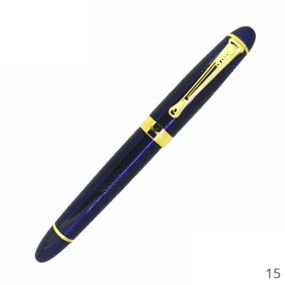 JINHAO Роскошная перьевая ручка Золотое перо 0,7 мм чернильная каллиграфическая ручка канцелярские принадлежности офисные школьные принадлежности - Цвет: 15