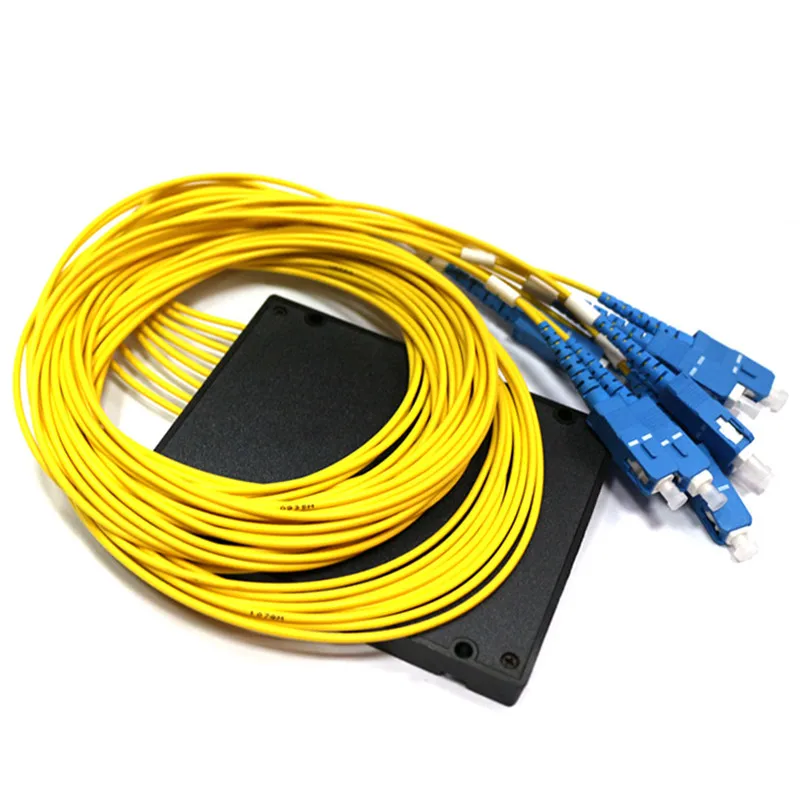 5pcs 1/8 Box-type Optical Splitter SC/UPC Optical Fiber Optical Splitter Telecom Splitting New Arrival Wholesale