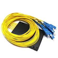 

5pcs 1/8 Box-type Optical Splitter SC/UPC Optical Fiber Optical Splitter Telecom Splitting New Arrival Wholesale