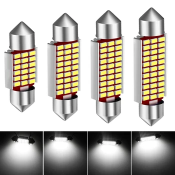 

1pcs 31/36/39/41mm Double Point High Light Car Coding Reading Light Led Interior Car Light Voiture Light-emitting Diode Bulb