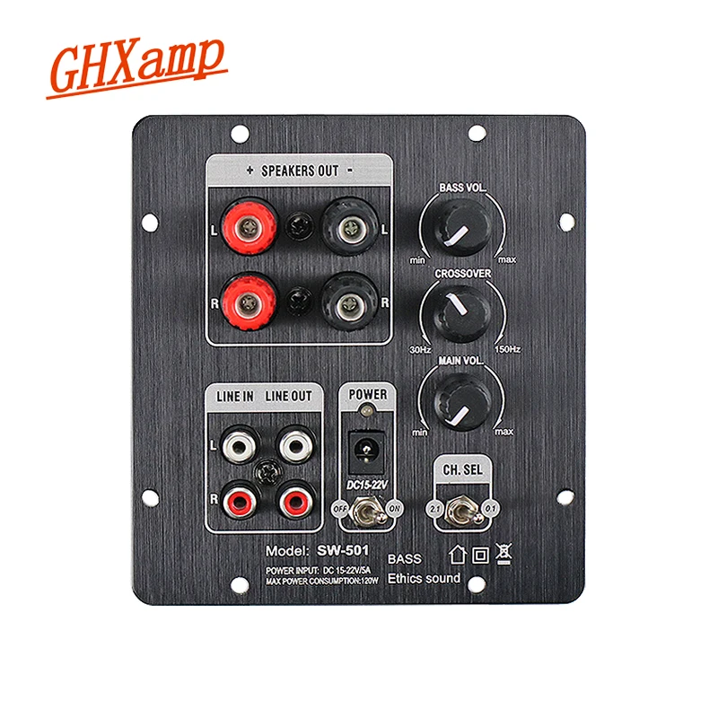 GHXAMP 2 1 панель усилителя Динамика сабвуфера TPA3118 аудио 30 Вт * + 60 Sub AMP с независимым