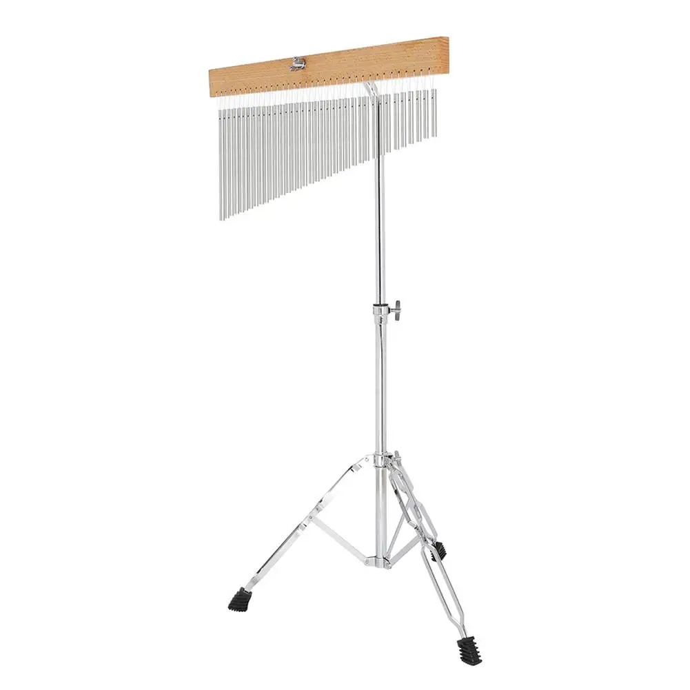 IRIN FL-36 36-Tone Bar Chimes Music Bell Single Row Wind Chime Musical Percussion Instrument with Tripod Stand and Strick