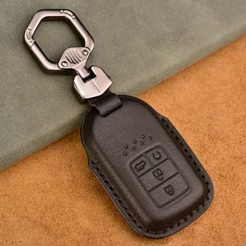 

Genuine Leather Car Key Case Cover For Honda 16-17 Jed Crider Odyseey CRV Pilot Accord Civic Fit Car key cover case shell Set