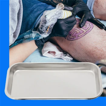 

1pcs Stainless Steel Dental Holder Plate Dish Dentistry Instrument Lab Surgical Tray Equipment Tray Medical Alcohol