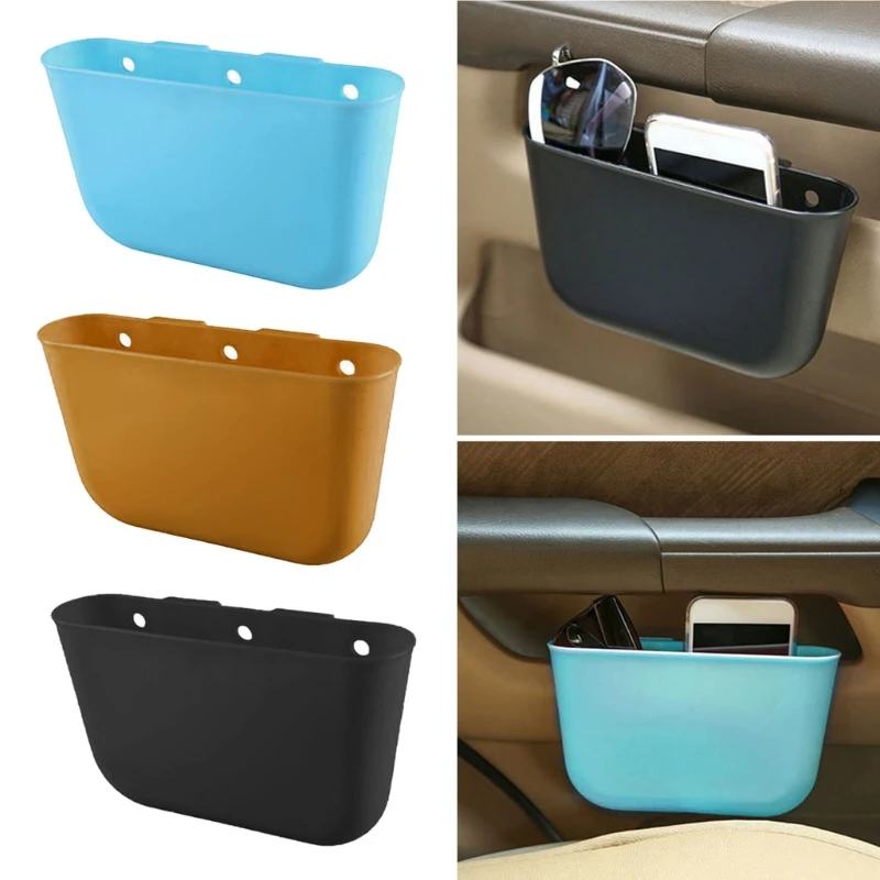 Auto Lagerung Box Telefon Müll Gläser Halter Auto Innen Zubehör  Kleinigkeiten Organizer Auto Tür Seite Hängen Tasche Papierkorb - AliExpress