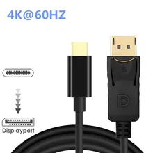 USB C to DisplayPort 4K@60HZ Thunderbolt 3 to DP for MacBook Pro 2019/2018 ipad pro Surface Book Dell XPS Sumsang S10 Note 9 Dex