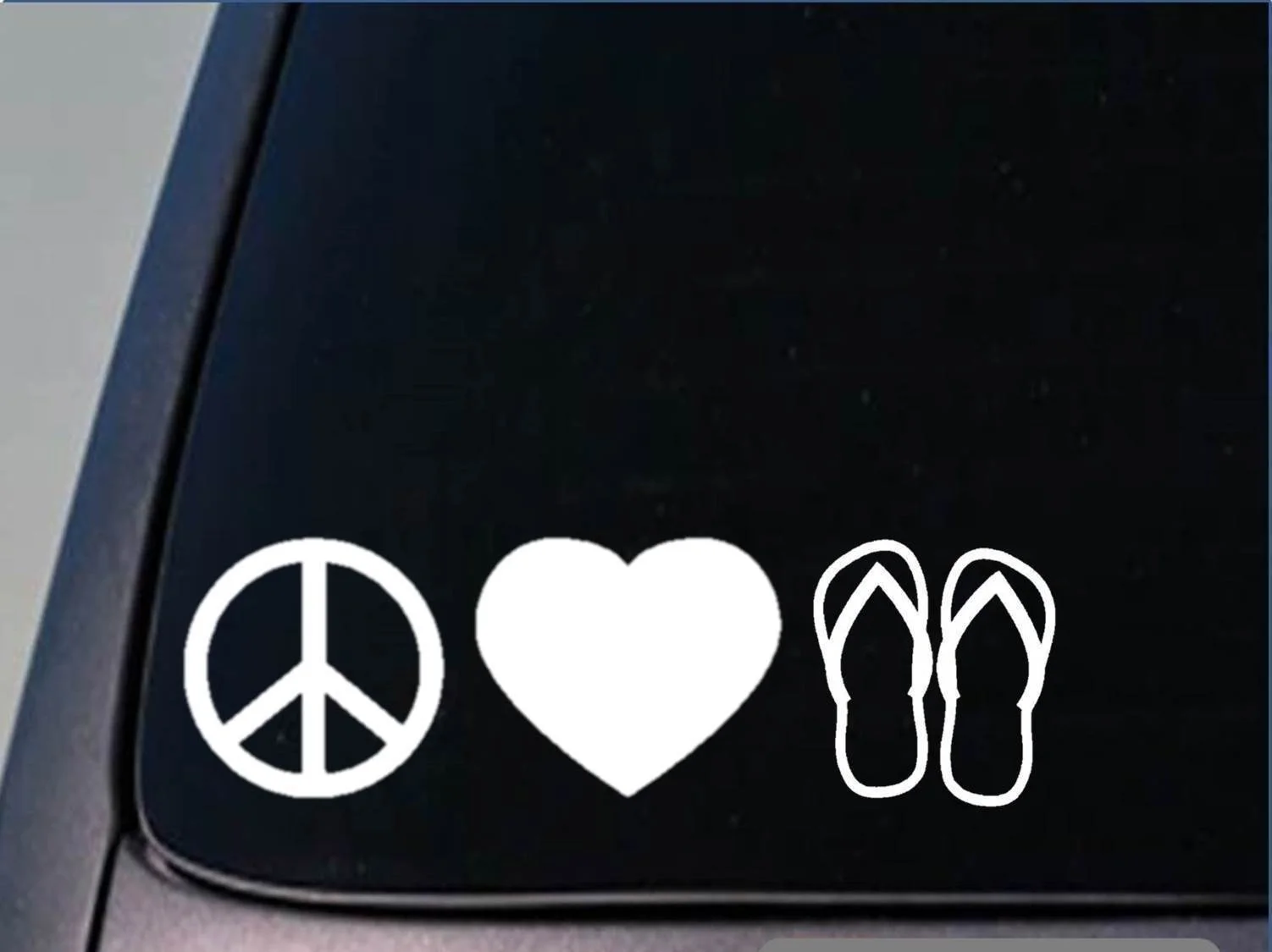 Peace love Вьетнамки наклейка " виниловая пляжная наклейка для серфинга