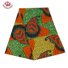 Анкара африканские настоящие восковые принты ткань хлопковый в африканском стиле BintaRealWax Высококачественная африканская ткань для вечерние платья 24FS1349