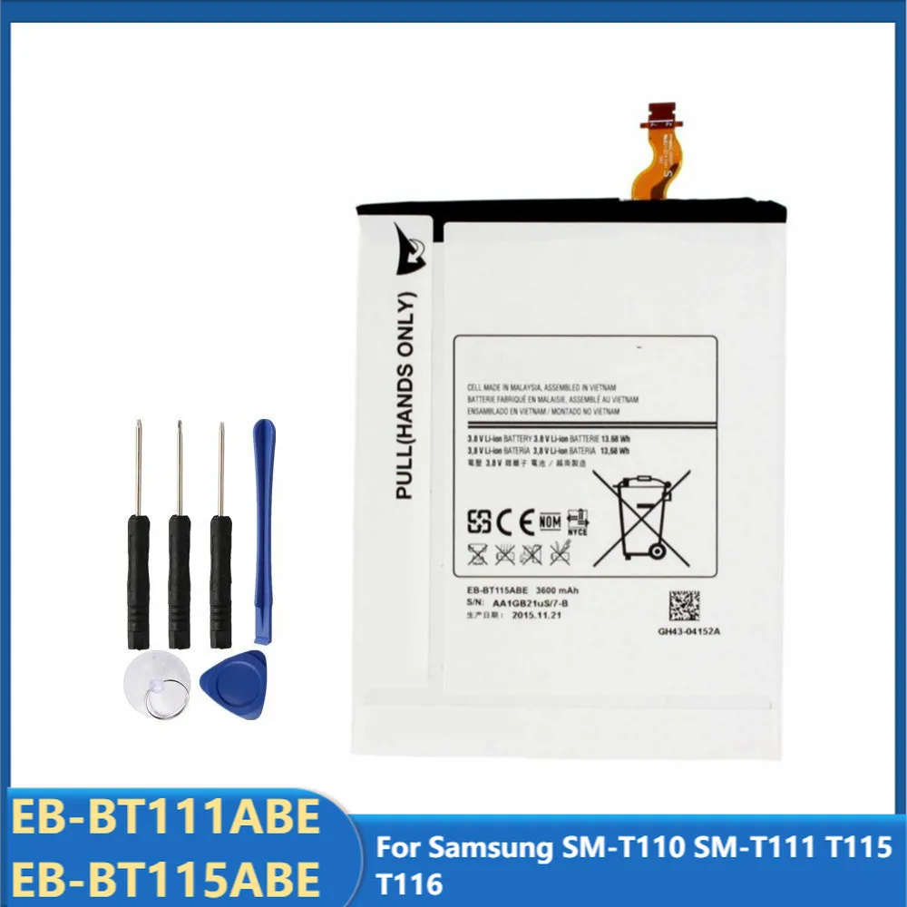 Запасная аккумуляторная батарея для планшетов Samsung EB-BT111ABE T115 T116 3600 мАч | Мобильные